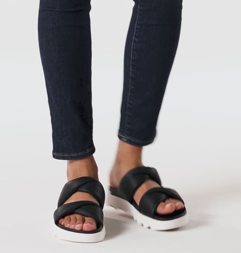 VIIBE? TWIST SLIDE | 010 | 5, Color: Black, Sea Salt