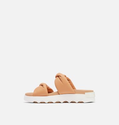 VIIBE Twist Slide Women's Flat Sandal, Color: Honest Beige, Sea Salt, image 8