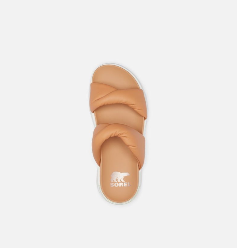 VIIBE Twist Slide Women's Flat Sandal, Color: Honest Beige, Sea Salt, image 5
