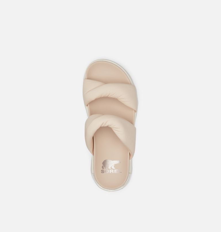 Women's Viibe Twist Slide, Color: Nova Sand, Chalk, image 5