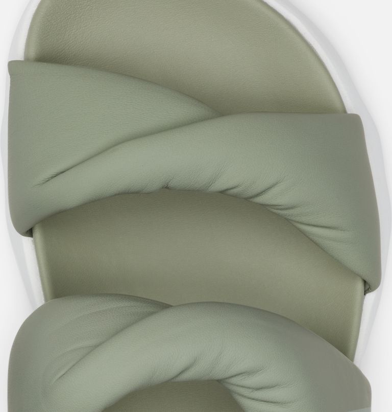 Women's Viibe Twist Slide, Color: Safari, Stone Green, image 8