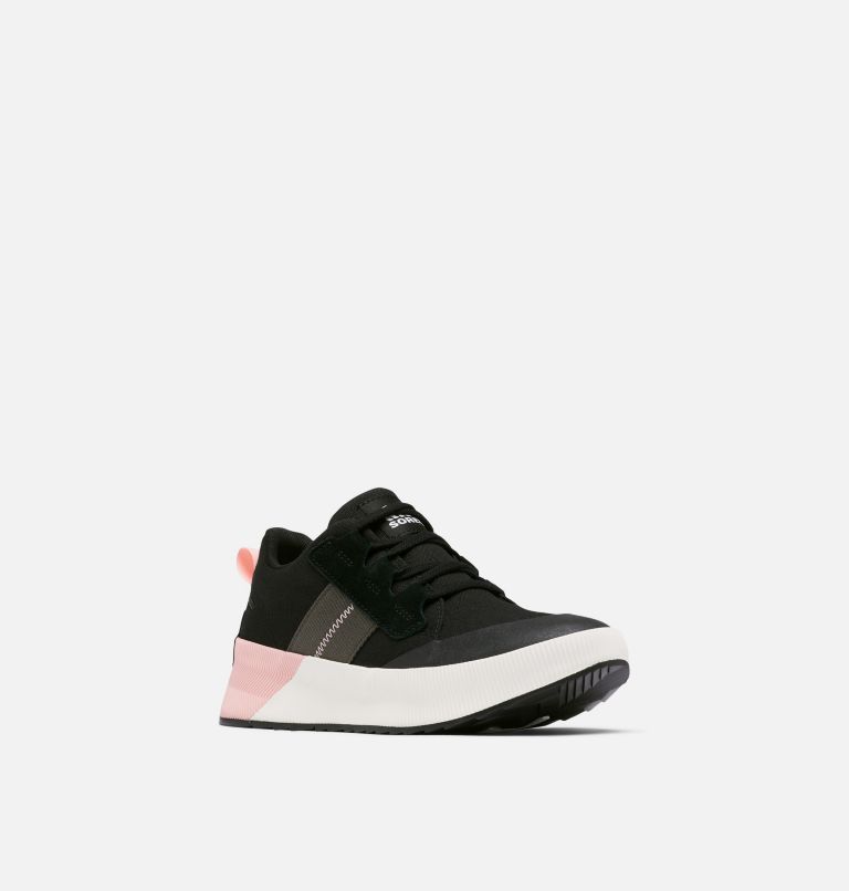 Women's Out N About III Low Canvas Sneaker, Color: Black, Vintage Pink, image 7
