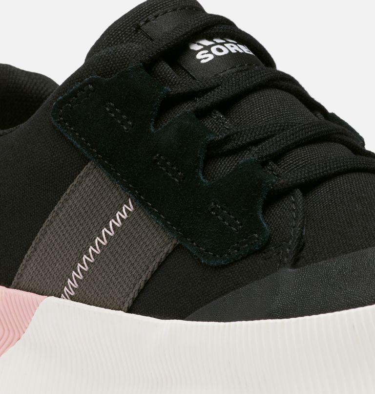 Women's Out N About III Low Canvas Sneaker, Color: Black, Vintage Pink, image 9