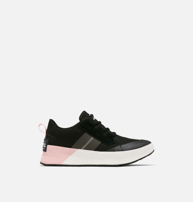 Women's Out N About III Low Canvas Sneaker, Color: Black, Vintage Pink, image 1