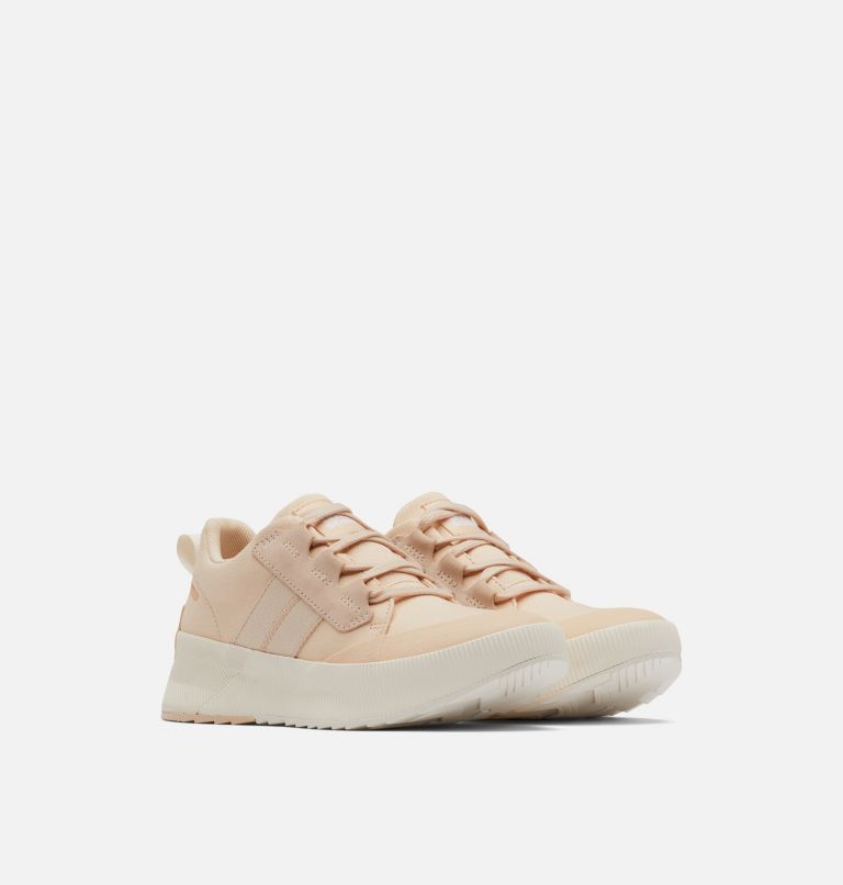 Women's Out N About III Low Canvas Sneaker, Color: White Peach, Chalk, image 2
