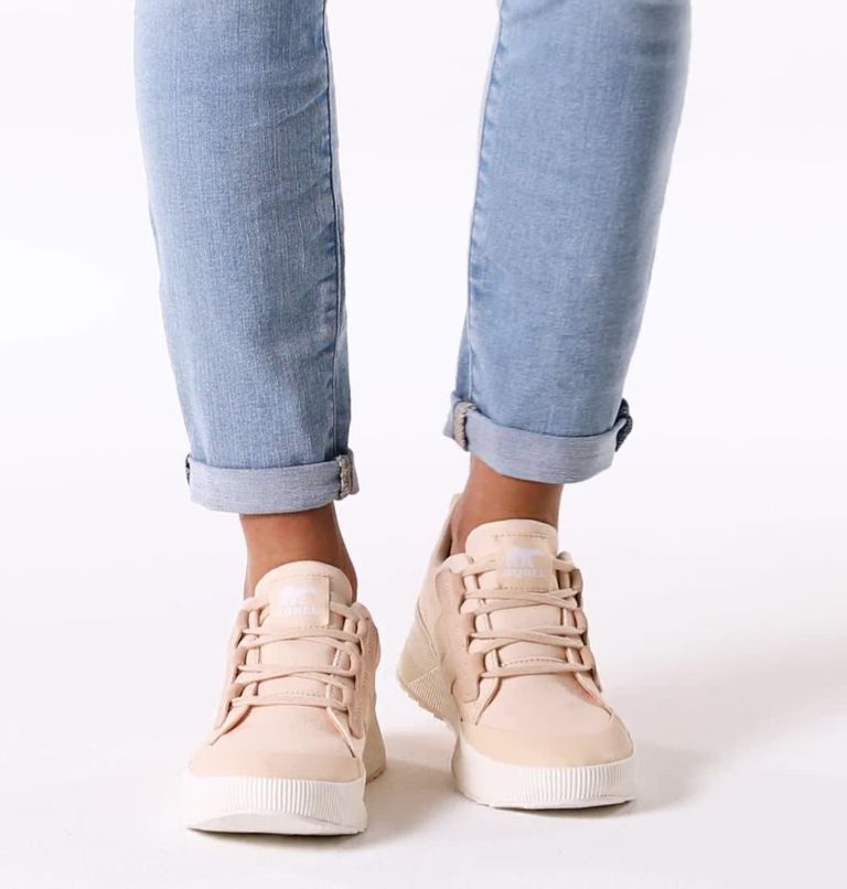 Women's Out N About III Low Canvas Sneaker, Color: White Peach, Chalk
