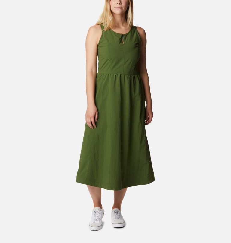 Women's Deschutes Valley Dress, Color: Pesto, image 1