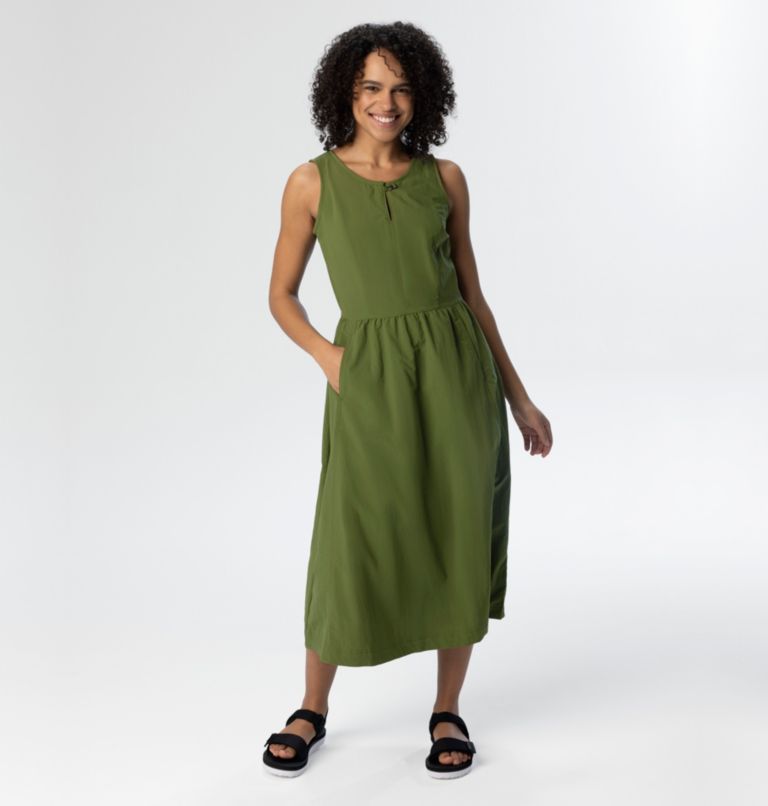 Women's Deschutes Valley Dress, Color: Pesto, image 6