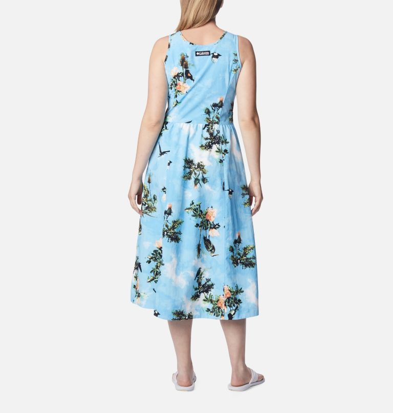 Women's Deschutes Valley Dress, Color: Vista Blue Deschutes Days Print, image 2