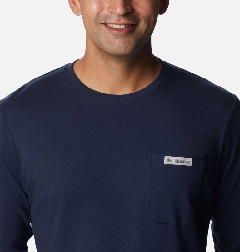 Men's Heritage Park Long Sleeve Shirt, Color: Collegiate Navy, image 4