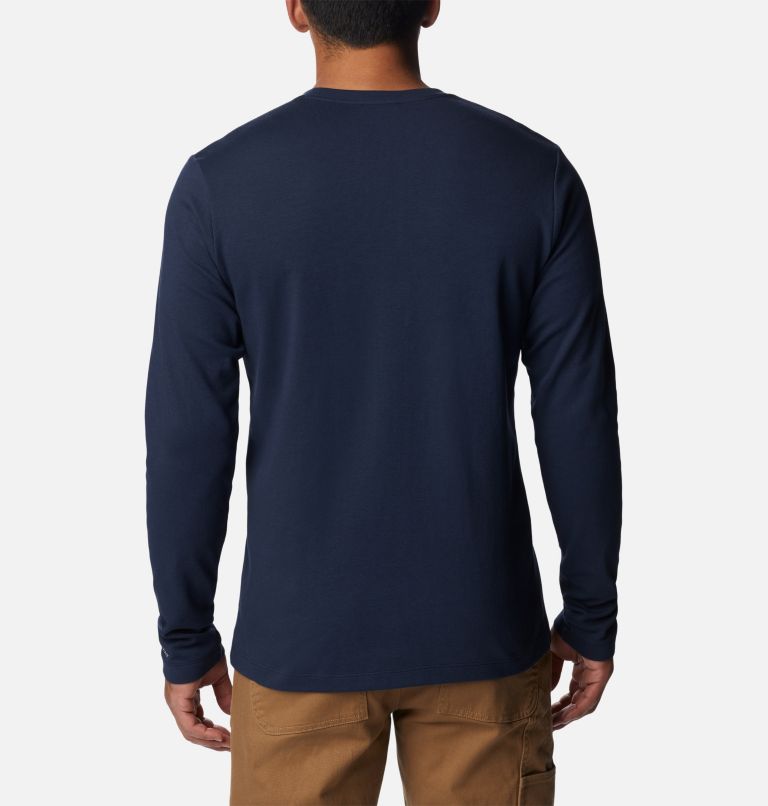 Thumbnail: Men's Heritage Park Long Sleeve Shirt, Color: Collegiate Navy, image 2