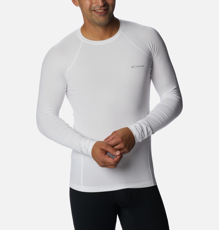 Thumbnail: Men's Midweight Baselayer Crew, Color: White, image 5