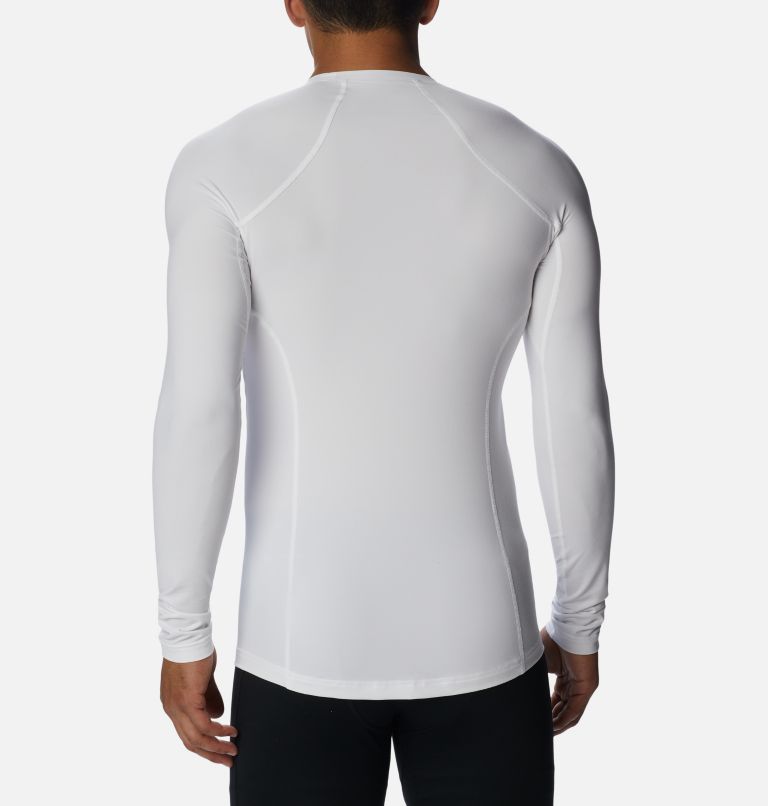 Men's Midweight Baselayer Crew, Color: White, image 2