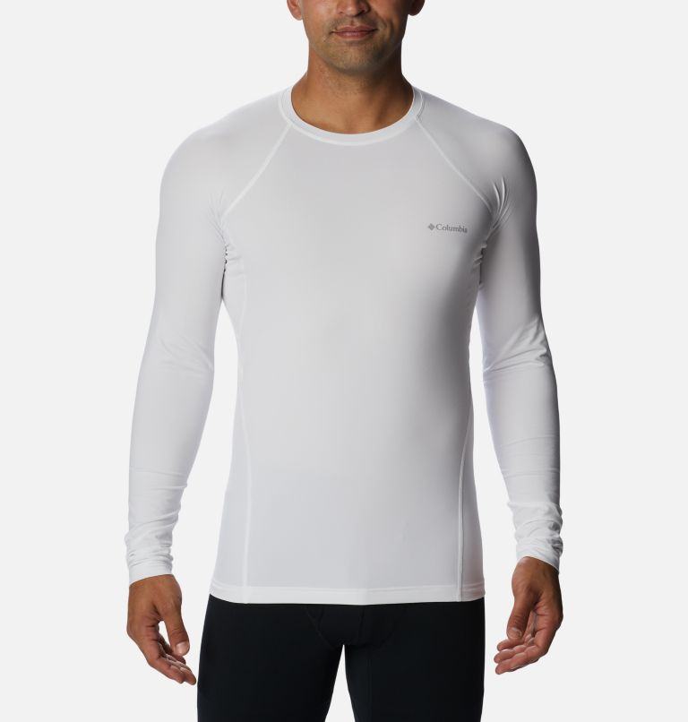 Men's Midweight Baselayer Crew, Color: White, image 1