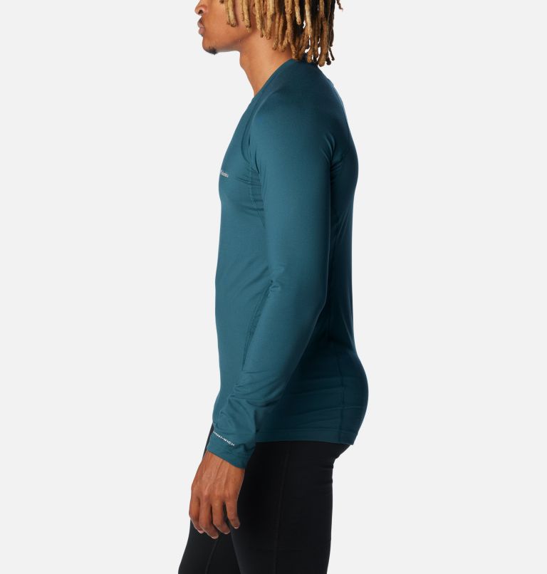 Men's Midweight Baselayer Crew, Color: Night Wave, image 3