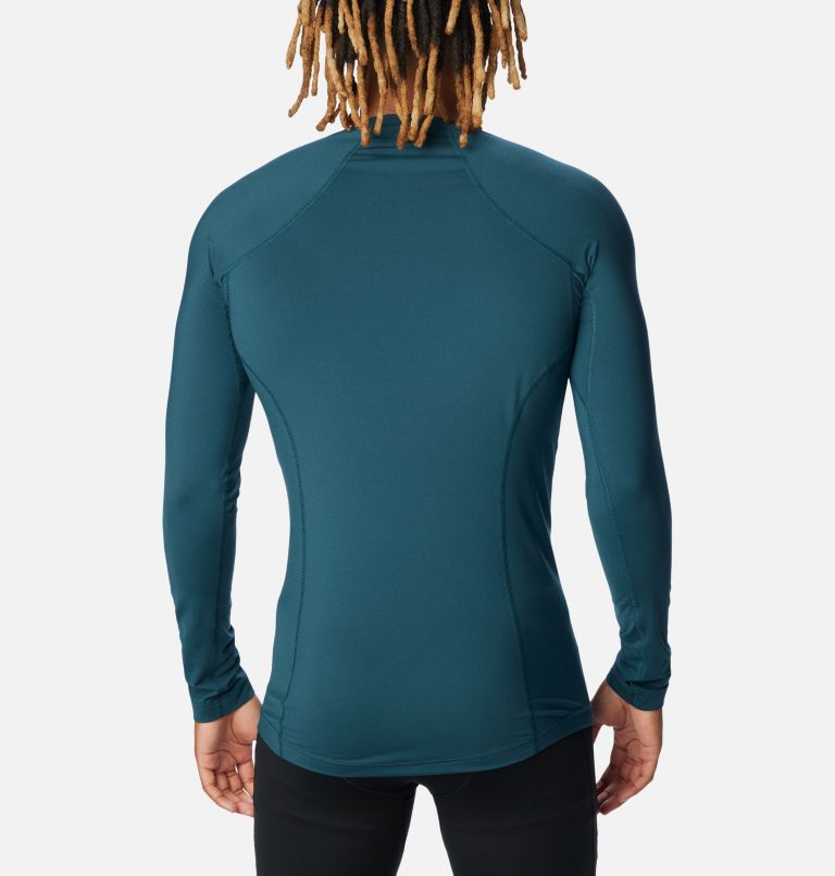 Men's Midweight Baselayer Crew, Color: Night Wave, image 2
