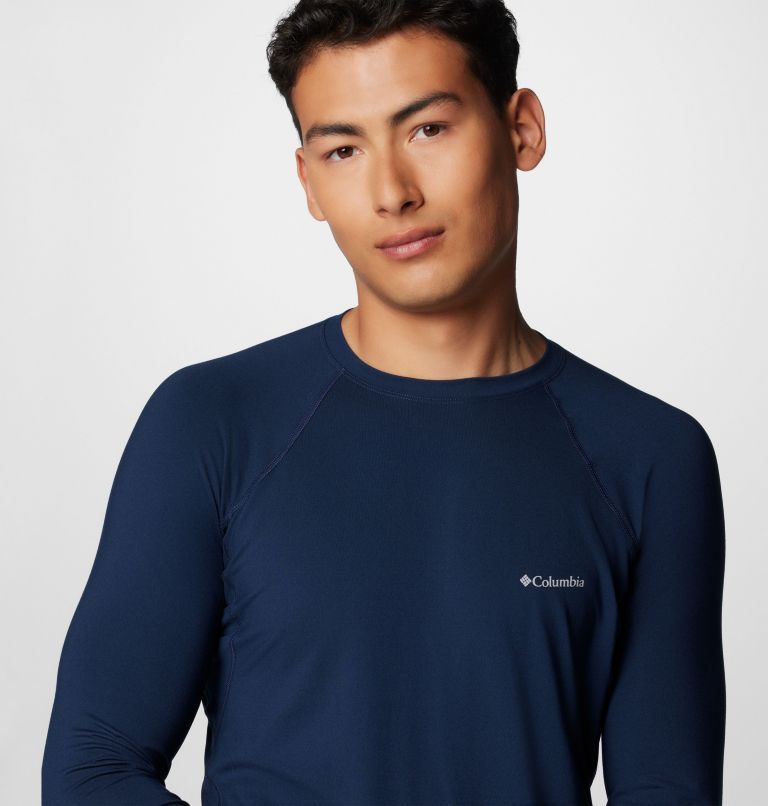 Men's Midweight Baselayer Crew Shirt, Color: Collegiate Navy, image 5