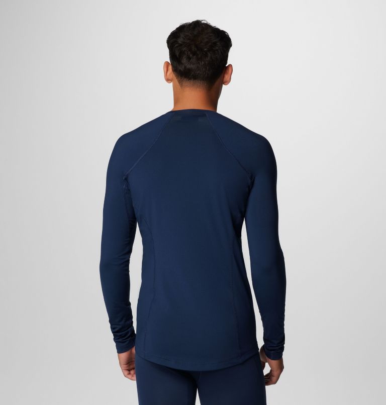 Men's Midweight Baselayer Crew Shirt, Color: Collegiate Navy, image 2