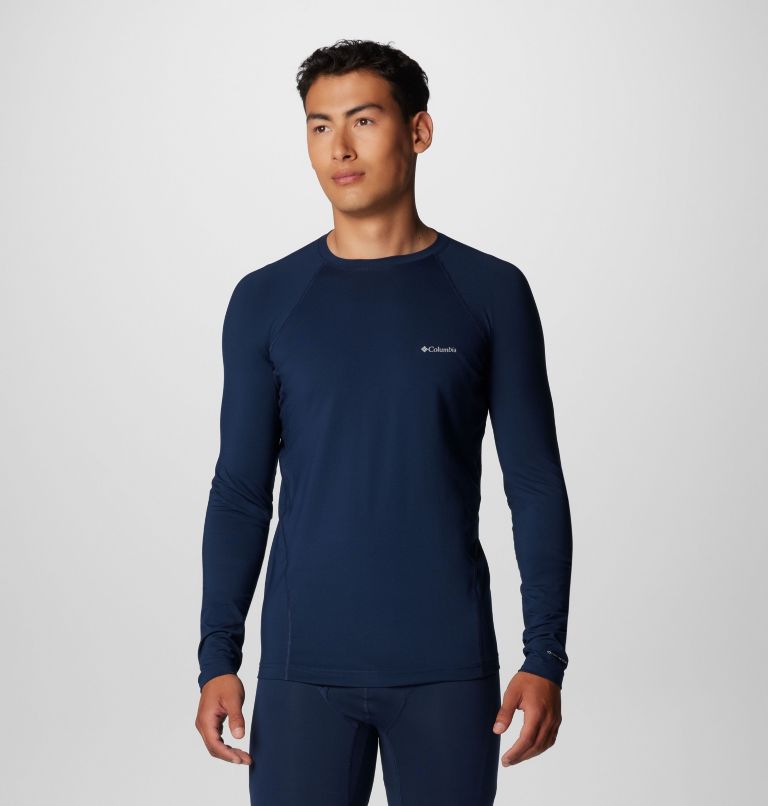 Men's Midweight Baselayer Crew Shirt, Color: Collegiate Navy, image 1