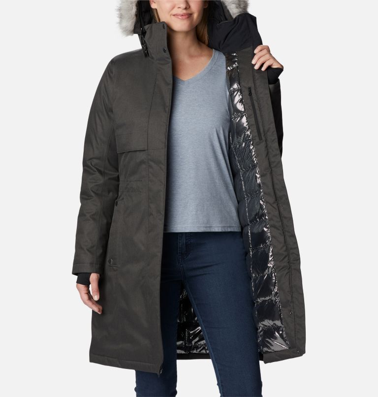 Apres arson long down jacket deals