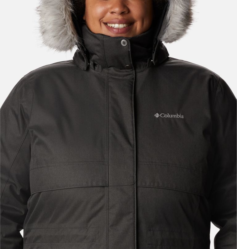 Thumbnail: Women's Apres Arson Winter Long Down Jacket - Plus Size, Color: Black, image 4