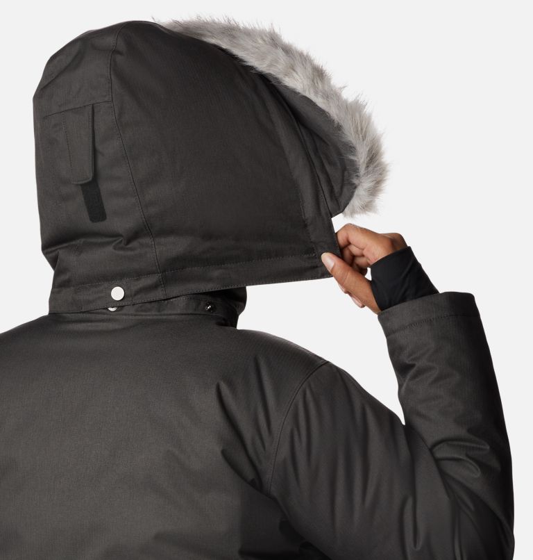 Women's Apres Arson Winter Long Down Jacket - Plus Size, Color: Black, image 8