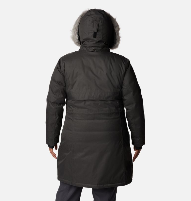 Thumbnail: Women's Apres Arson Winter Long Down Jacket - Plus Size, Color: Black, image 2
