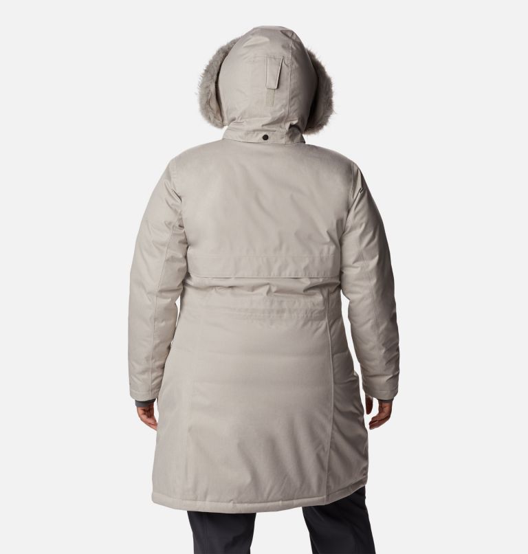 Women's Apres Arson Winter Long Down Jacket - Plus Size, Color: Light Cloud, image 2