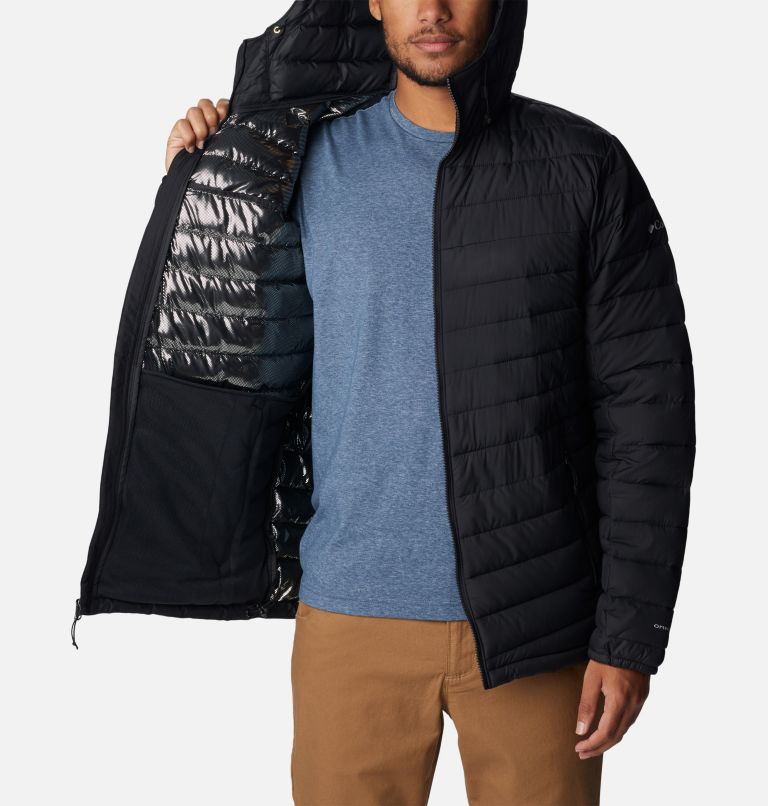 Thumbnail: Men's Slope Edge Hooded Insulated Jacket, Color: Black, image 5