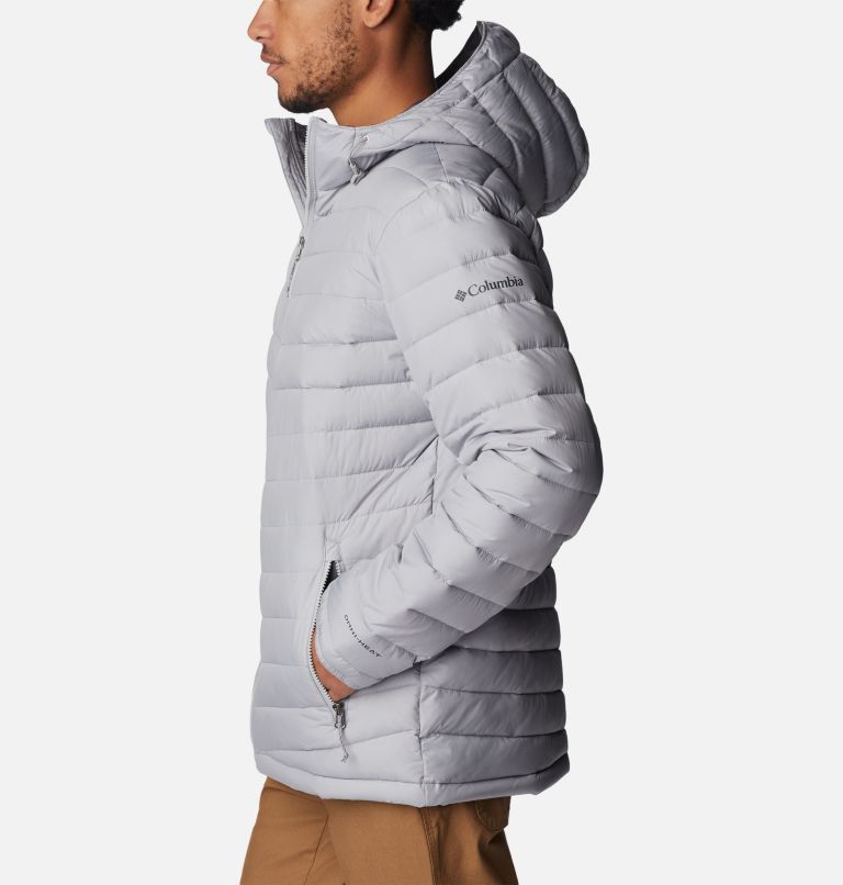 Men's Slope Edge Hooded Insulated Jacket, Color: Columbia Grey, image 3