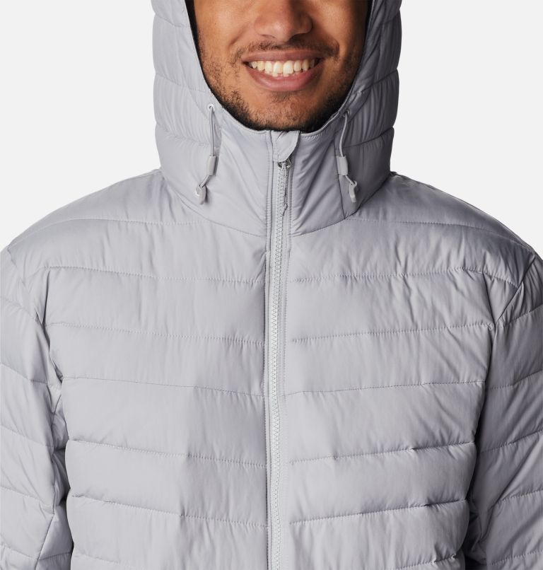Men's Slope Edge Hooded Insulated Jacket, Color: Columbia Grey, image 4