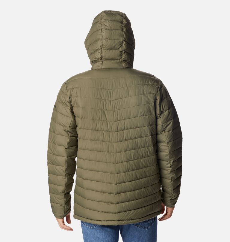 Men's Slope Edge Hooded Insulated Jacket, Color: Stone Green, image 2