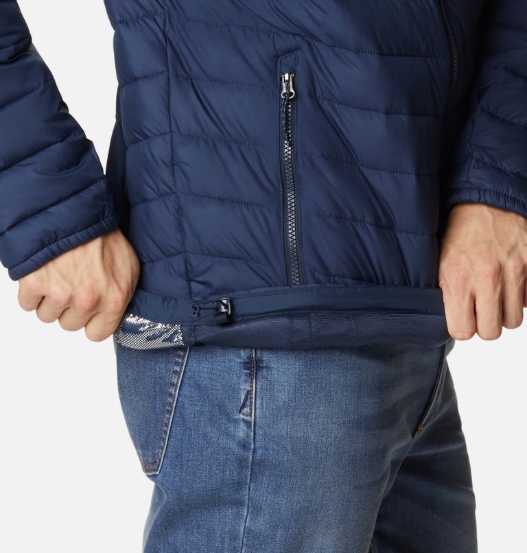 Men's Slope Edge Hooded Insulated Jacket, Color: Collegiate Navy, image 7
