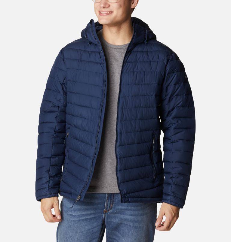 Thumbnail: Men's Slope Edge Hooded Insulated Jacket - Tall, Color: Collegiate Navy, image 8