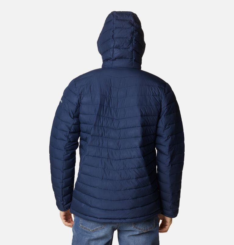 Men's Slope Edge Hooded Insulated Jacket, Color: Collegiate Navy, image 2