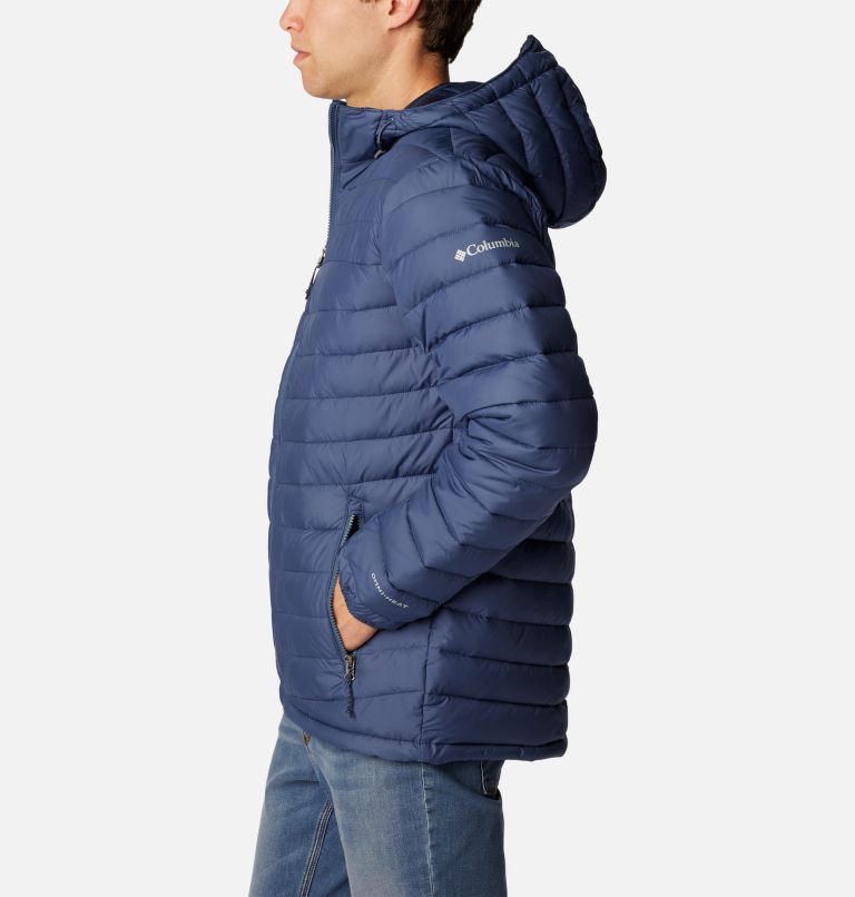 Thumbnail: Men's Slope Edge Hooded Insulated Jacket, Color: Dark Mountain, image 3