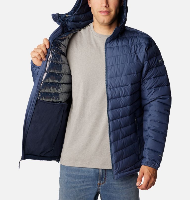 Thumbnail: Men's Slope Edge Hooded Insulated Jacket, Color: Dark Mountain, image 5