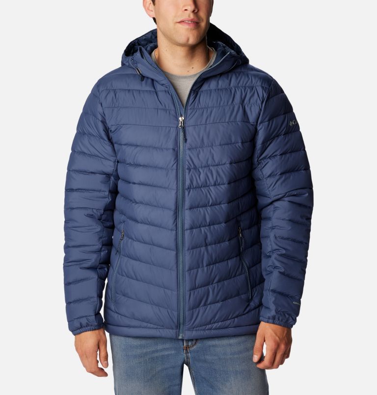 Men's Slope Edge Hooded Insulated Jacket, Color: Dark Mountain, image 1