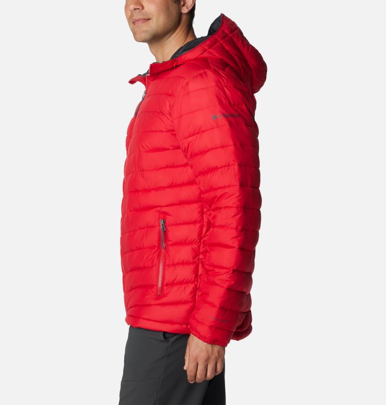 Thumbnail: Men's Slope Edge Hooded Insulated Jacket, Color: Mountain Red, image 3