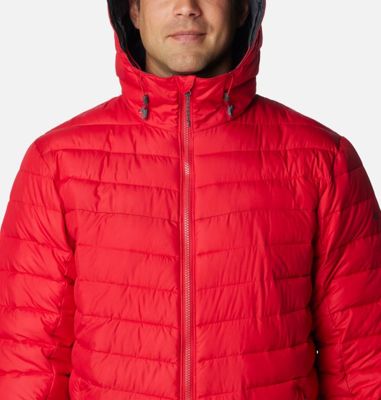 Men's Slope Edge Hooded Insulated Jacket, Color: Mountain Red, image 4