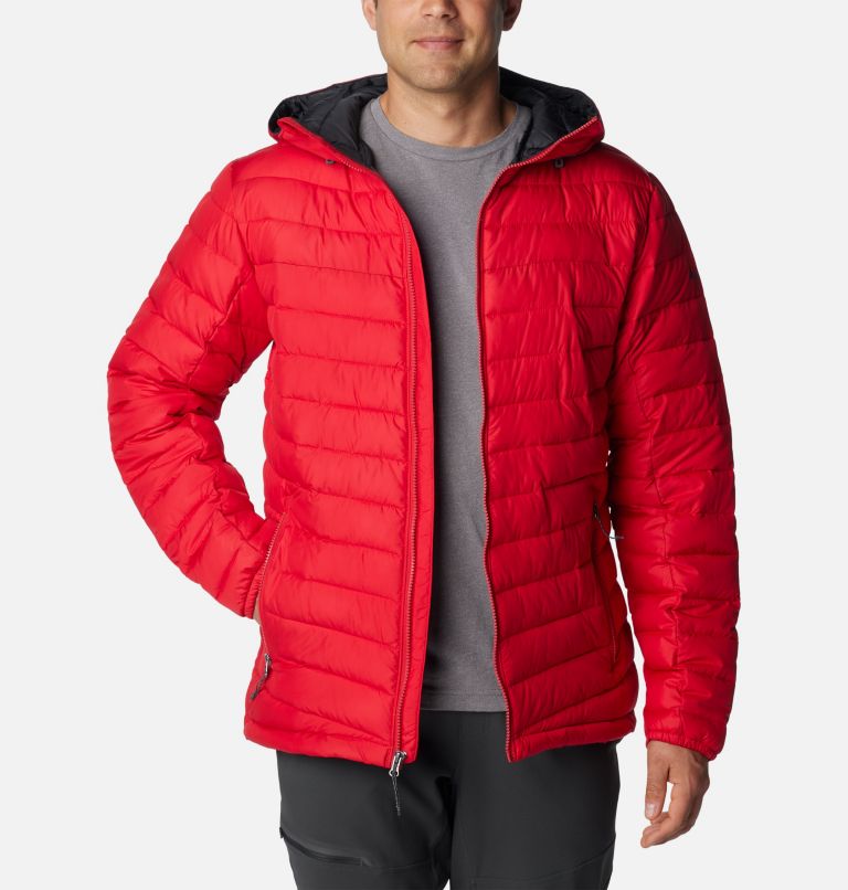 Men's Slope Edge Hooded Insulated Jacket, Color: Mountain Red, image 8