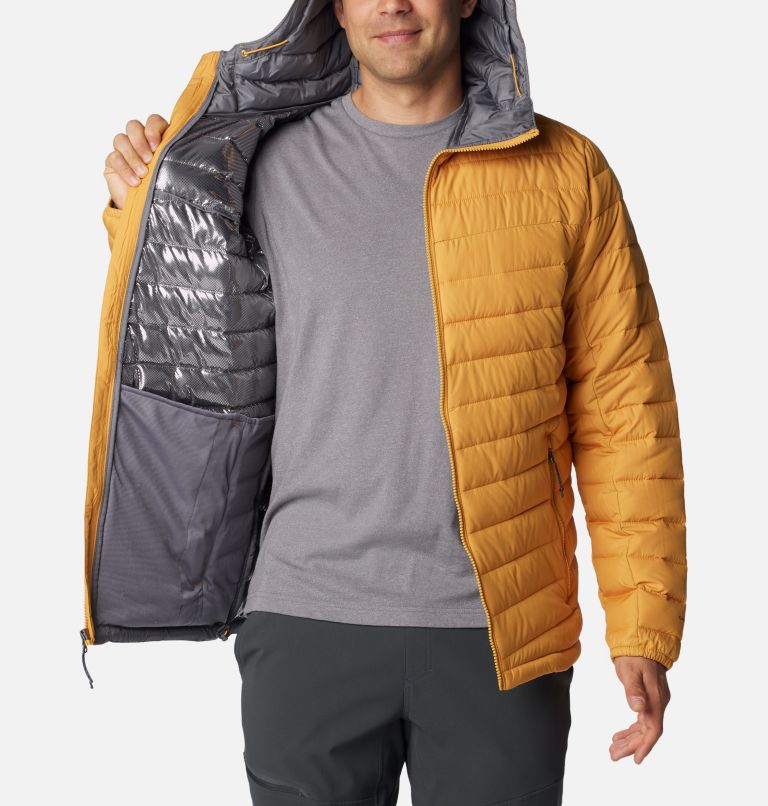 Men's Slope Edge Hooded Insulated Jacket, Color: Raw Honey, image 5
