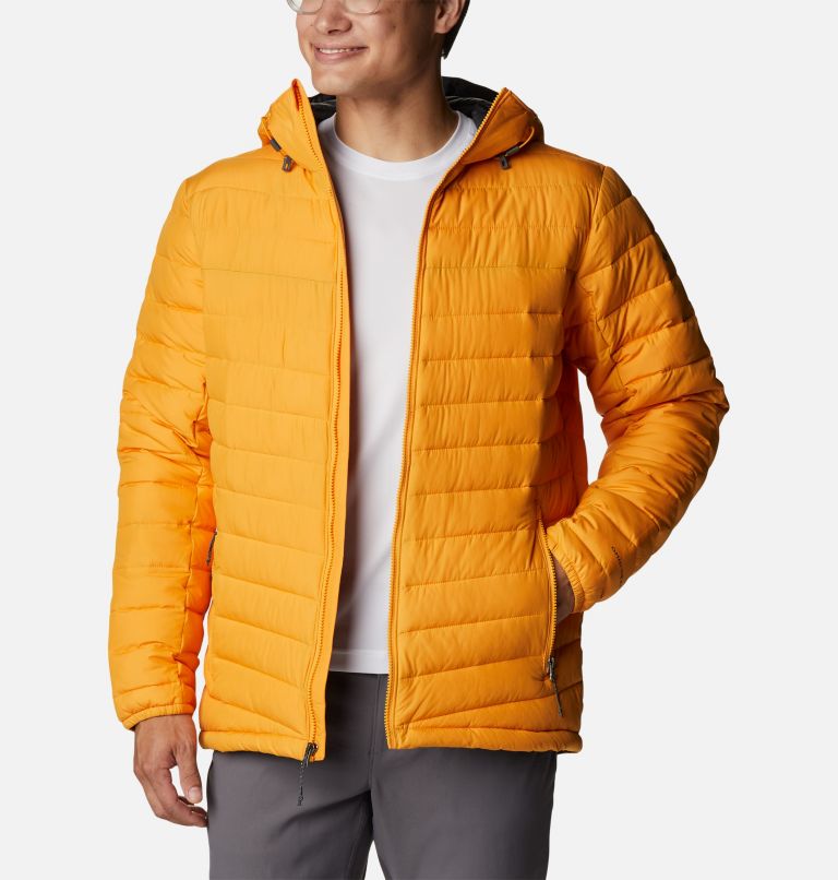 Men's Slope Edge Hooded Insulated Jacket, Color: Mango, image 8