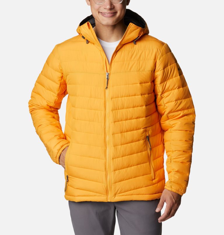 Men's Slope Edge Hooded Insulated Jacket, Color: Mango, image 1