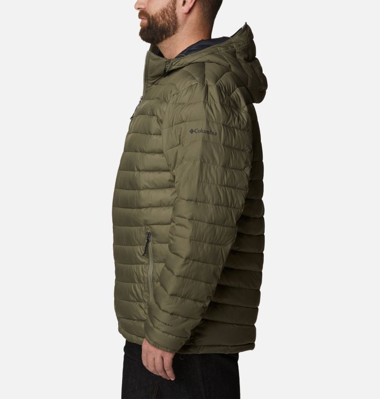 Men's Slope Edge Hooded Insulated Jacket - Big, Color: Stone Green, image 3