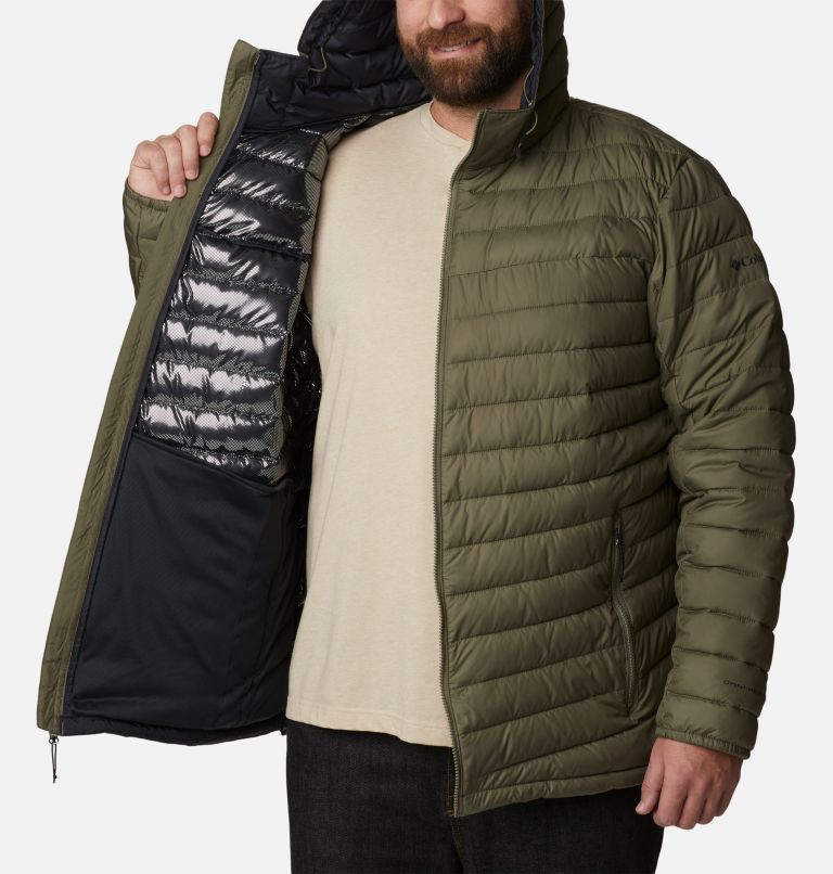 Thumbnail: Men's Slope Edge Hooded Insulated Jacket - Big, Color: Stone Green, image 5