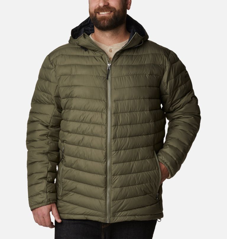 Thumbnail: Men's Slope Edge Hooded Insulated Jacket - Big, Color: Stone Green, image 1