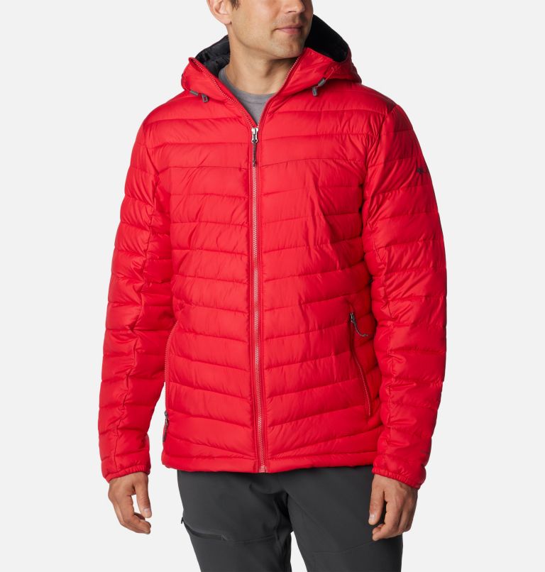 Thumbnail: Men's Slope Edge Hooded Insulated Jacket - Tall, Color: Mountain Red, image 1