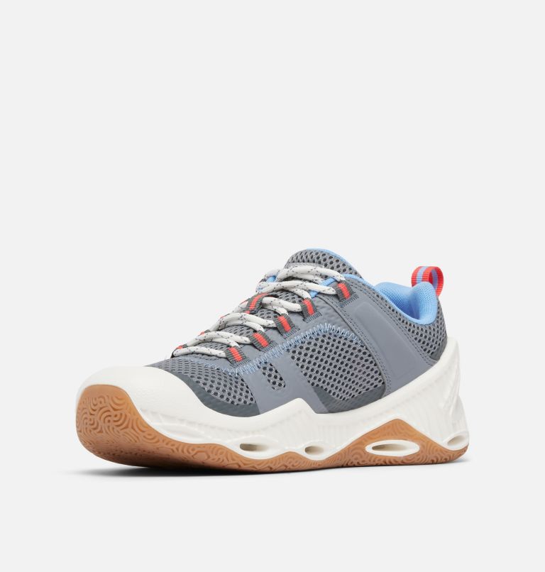 Women's PFG Pro Sport Shoe, Color: Grey Ash, Sunset Red, image 7