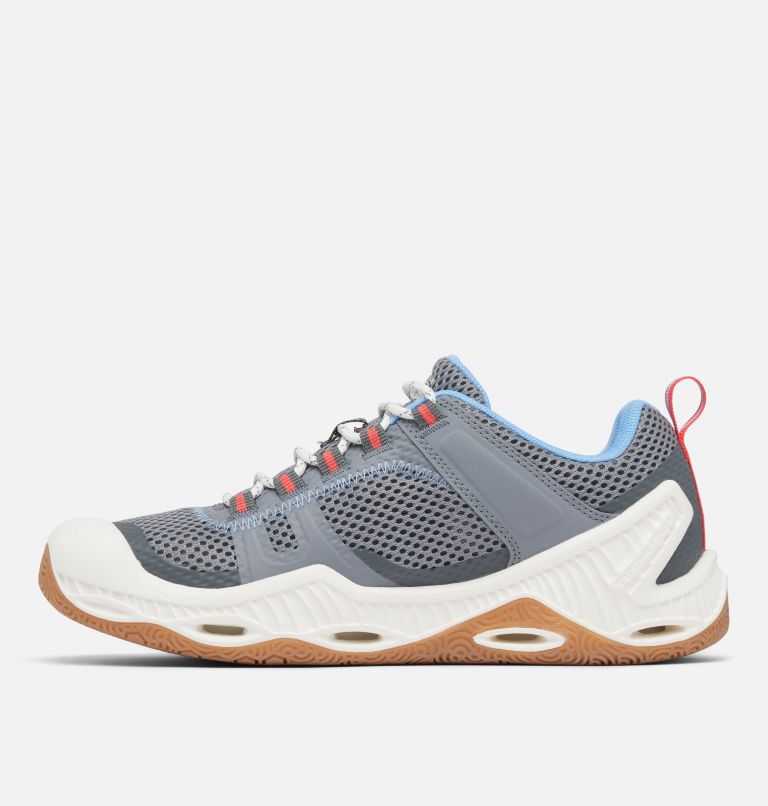 Women's PFG Pro Sport Shoe, Color: Grey Ash, Sunset Red, image 6